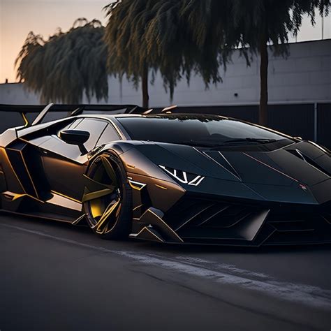 Premium Ai Image A Wide Body Lamborghini