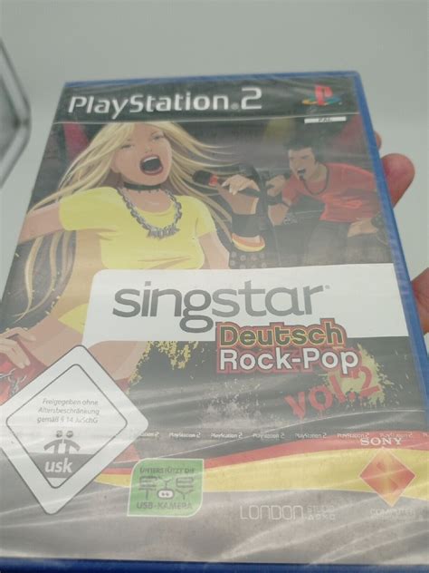 Playstation 2 Spiel Singstar Deutsch Rock Pop Vol 2 Neu Sealed NEU No