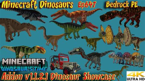 Dinosaurs Time Addon V Dinosaur Showcase K Fps Bedrock Pe