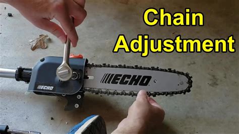 How To Adjust Chain Tension On Echo Pole Saw YouTube