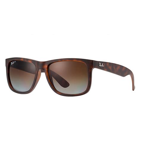 Ray Ban Rb4165 Justin 710 13 Matte Tortoise Frame Polarised Gradient