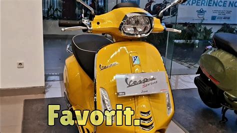 Vespa Sprint I Get Abs Kuning Update Harga Terbaru Youtube