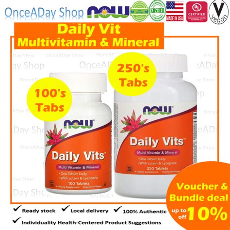 Promo Now Foods Daily Vits Multivitamin Mineral Tablets