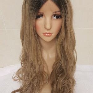 Suskie Sandy Ash Blonde Brown Human Hair Wig Lace Wig Ombre Etsy