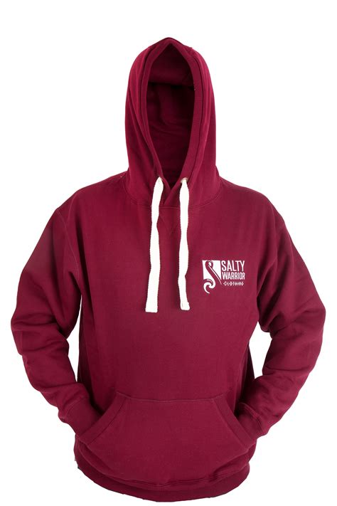 Maroon Hoodie - Salty Warrior Clothing - Fishing apparel designed by fisherman for fisherman