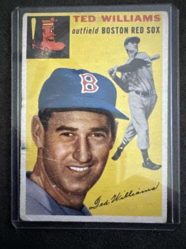 Topps Baseball Ted Williams Boston Red Sox Hof Vg Ex