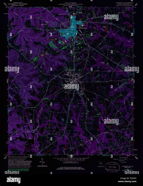 Sandersville georgia map hi-res stock photography and images - Alamy