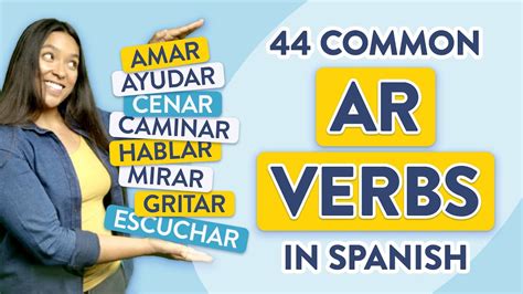 Learn Common Ar Verbs In Spanish Youtube