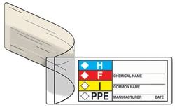 Accuform Signs Self Laminating Hmcis Chemical Identifier Labels