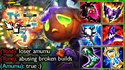 ABUSING BROKEN AMUMU BUILD SPELLS CRIT YouTube