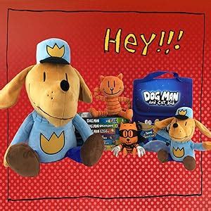 Amazon.com: MerryMakers Dog Man Plush Toy, 9.5-Inch: Dav Pilkey: Toys ...