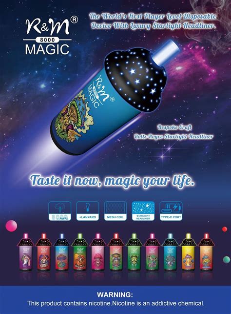 R M Original Magic Inhalaciones De Vape Desechables Con Dise O