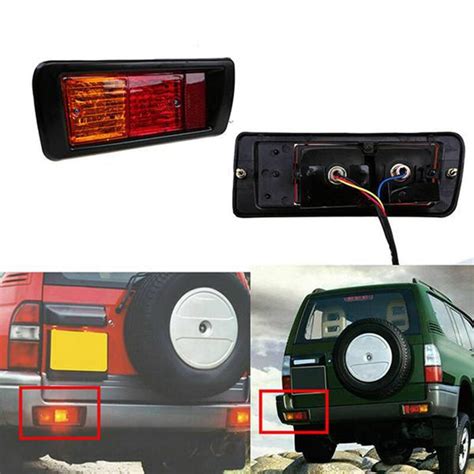 Car Rear Bumper Fog Light Mark Reflector Taillights For Toyota Land