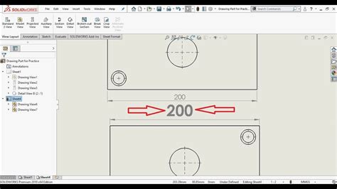 How To Change Text Size Of Dimensions In Solidworks Drawings Youtube