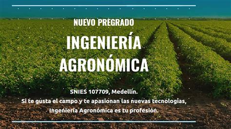 Pregrado en Ingeniería Agronómica Universidad EAFIT YouTube