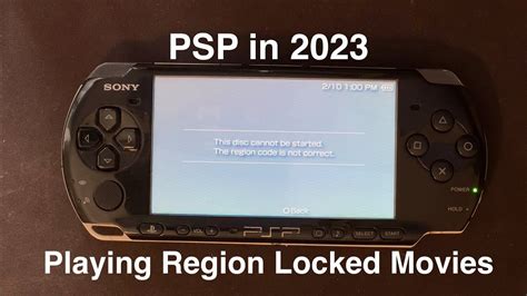 Psp In How To Play Region Locked Umd Movies Youtube