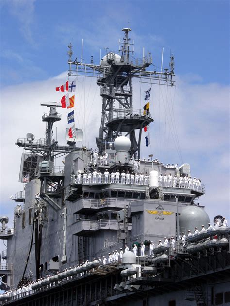 Us Navy Usn Sailors Aboard The Usn Tarawa Class Amphibious Assault