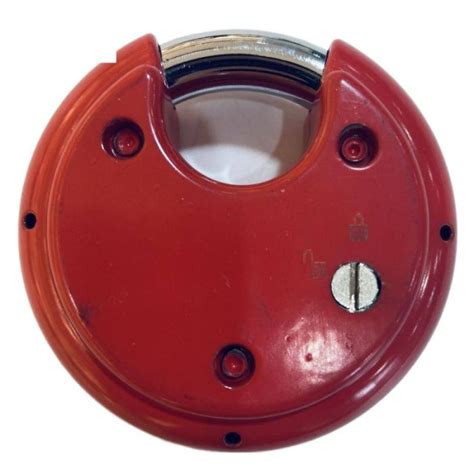 Red 70mm Discus Lock Trailer 4 Digit Disc Combination Padlock Product