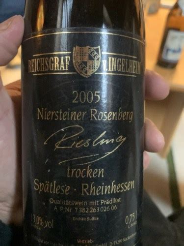 Reichsgraf von Ingelheim Niersteiner Paterberg Riesling Spätlese