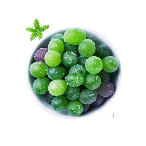 Healthy Sour Candy Frozen Grapes Christmas Holiday Dessert Red Grapes