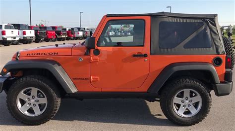 2012 Jeep Wrangler Rubicon 2 Door Soft Top Orange Crush 6 Speed Walk Around Review Sold 9226