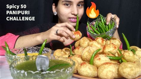 PANIPURI EATING CHALLENGE SPICY 50 PANIPURI CHALLENGE SPICY