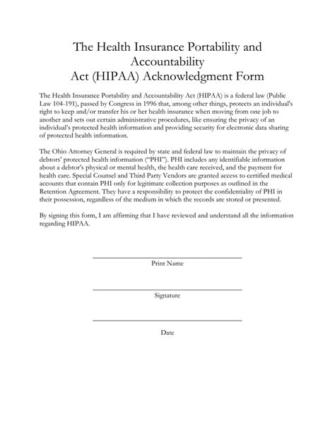 Ohio The Health Insurance Portability And Accountability Act Hipaa