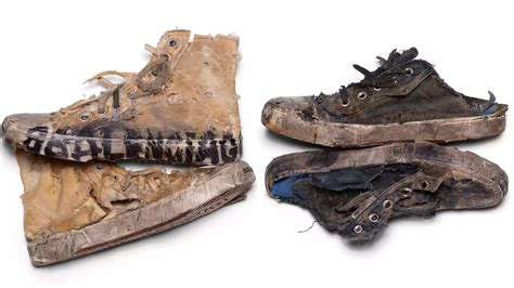 Paying To Look Homeless Balenciaga Distressed Sneakers Brutally