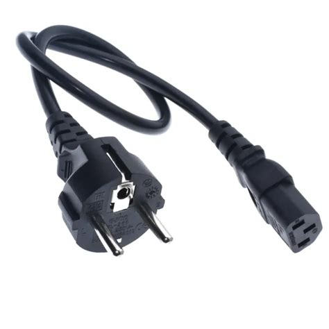 CEE7 7 European Straight Schuko To IEC C13 Power Cords 10A 250V H05VV F