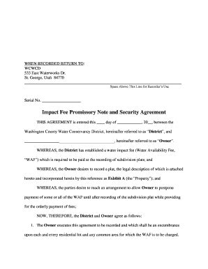 Printable Security Agreement For Promissory Note Forms And Templates