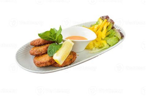 Thai Fish Cake With Salad 45474550 Stock Photo At Vecteezy