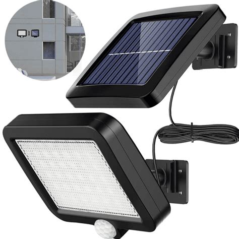 56 LED Solar Wall Lights Outdoor Solar Porch Lights Capacity Extra Long Working Time Solar ...