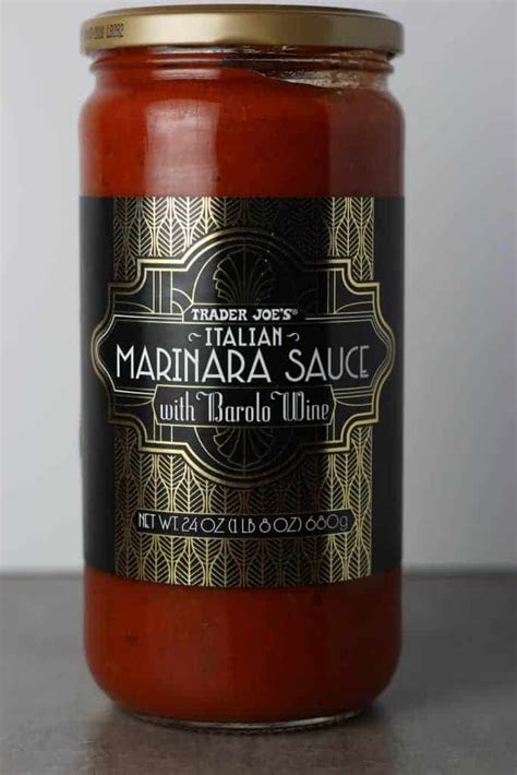 Trader Joes Italian Marinara Sauce With Barolo Wine