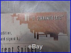 Lt Commander Data Brent Spiner Signed Skybox Limited Edition Card