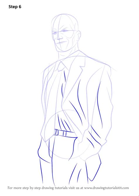 Learn How To Draw Lex Luthor Dc Comics Step By Step Drawing Tutorials