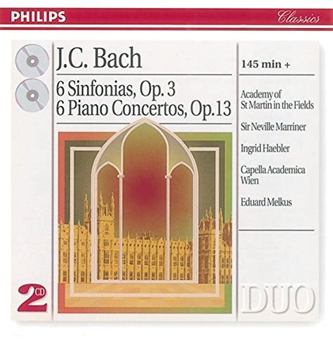 Play Bach J C Sinfonias Op Piano Concertos Op By Academy