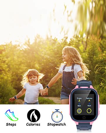 Kesasohe Kinder Smartwatch Mit 24 Spielen Und 2 Kameras Video Musik