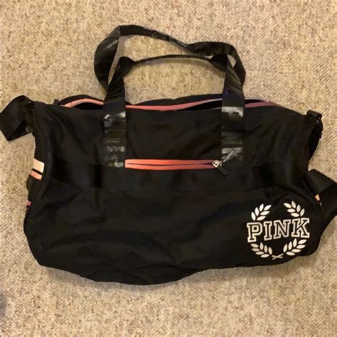 Pink Victoria Secret Duffle Travel Workout Bag Gem