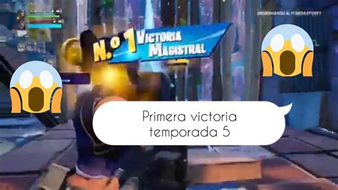 Mi Primera Victoria Magistral Fornite Og😱😱 Temporada 5 Youtube