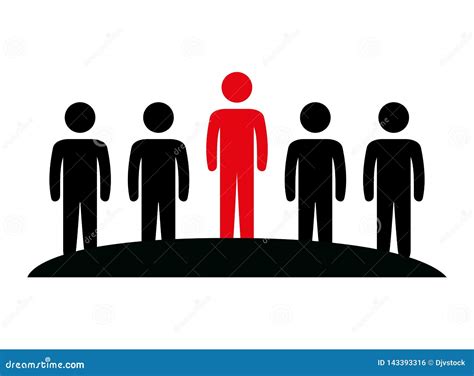 Group Of People Teamwork Silhouette Stock Illustration Illustration