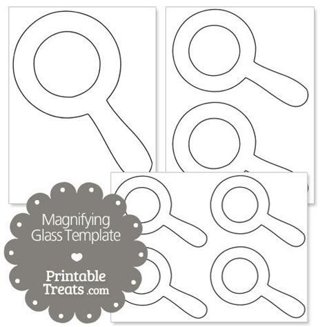 Printable Magnifying Glass Template From Shapes