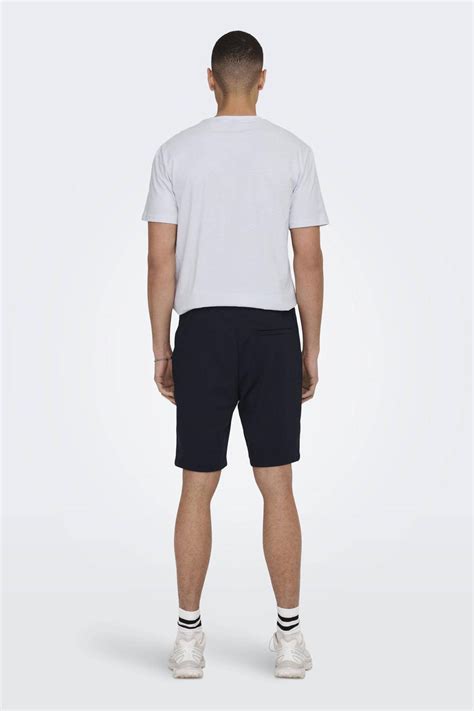 Only And Sons Regular Fit Short Onslinus Dark Navy Wehkamp