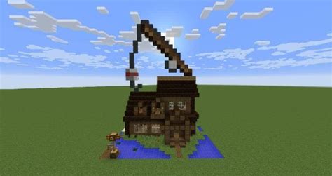 Постройка Рыбацкая Хижина в Minecraft