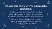 Abominable Snowman Powerpoint And Google Slides Themes