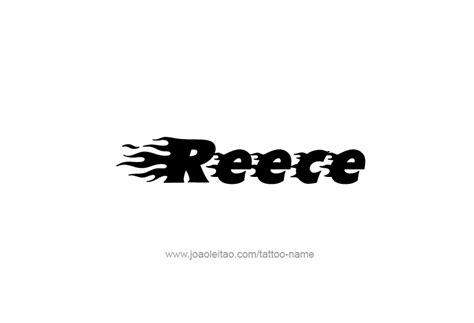 Reece Name Tattoo Designs