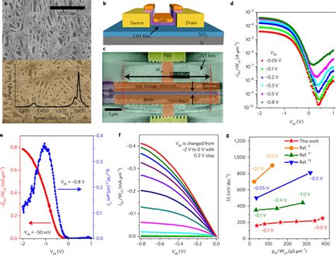 Structure And Performance Of Top Gate Fet Based On Solution Derived Cnt