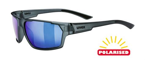 UVEX Sportstyle 233 Frosted Grey Blue Mirror Sunglasses For Sport