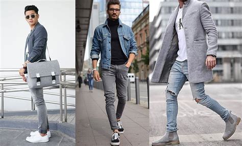 How To Wear And Style Grey Jeans For Men