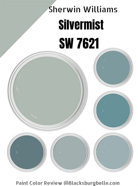 Sherwin Williams Silvermist Palette Coordinating Inspirations