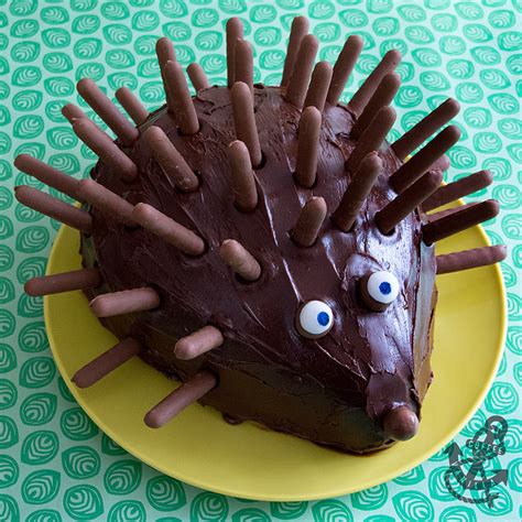 Chocolate Hedgehog With Vanilla Cake Centre Baking With Kids Coffee